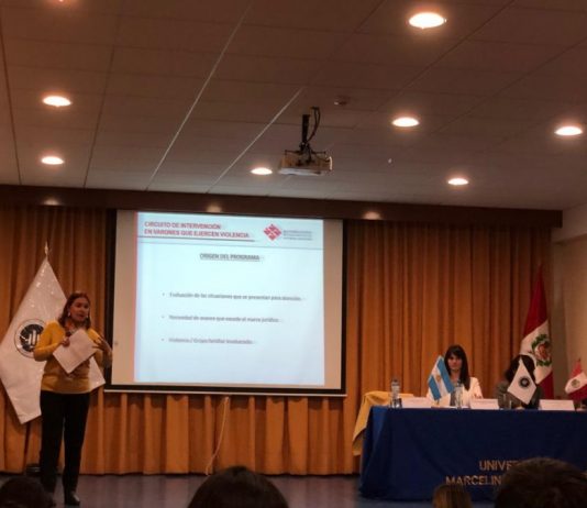 En Perú, Diez expuso sobre el ‘Circuito de intervención en varones que ejercen violencia” que se aplica en Salta
