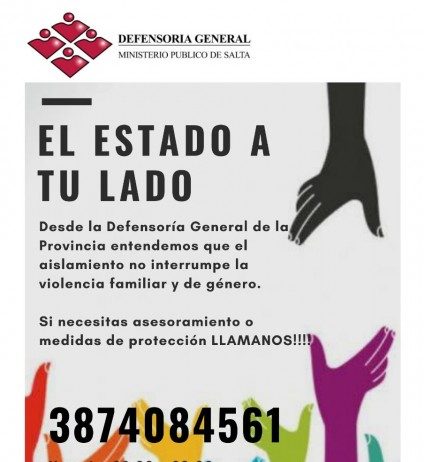 (0387) 154084561 | Teléfono de emergencia para víctimas de violencia familiar y de género