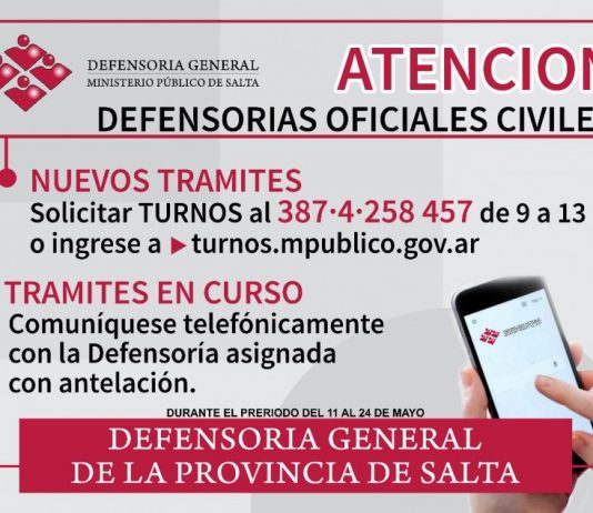 Funcionamiento gradual y progresivo de Defensorías Oficiales en toda la provincia