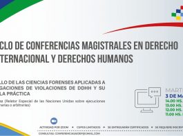 Ciclo de Conferencias Magistrales en Derecho Internacional y Derechos Humanos