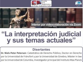 Conferencia sobre interpretación judicial y sus temas actuales