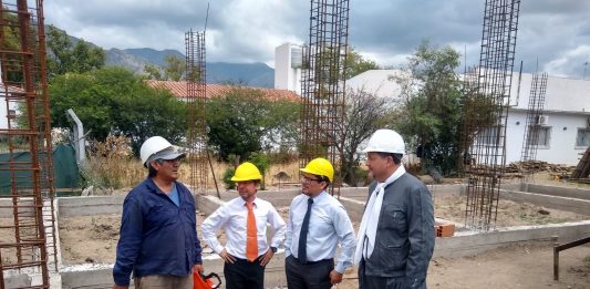 Cafayate: Supervisando la Obra del Ministerio Público y de la Defensoría Nº 2 y luego jornada de trabajo con el equipo local