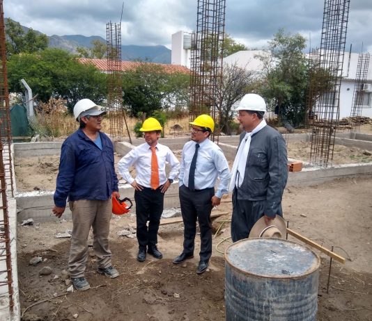 Cafayate: Supervisando la Obra del Ministerio Público y de la Defensoría Nº 2 y luego jornada de trabajo con el equipo local