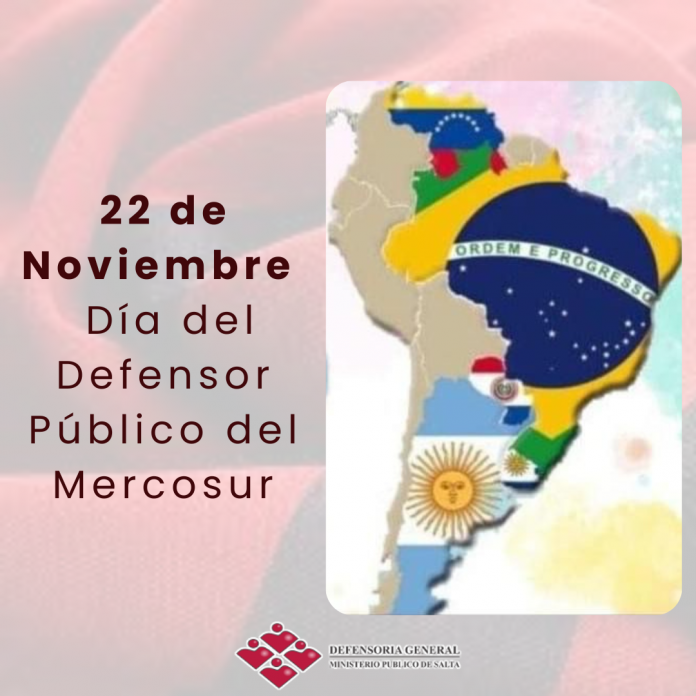 Esta fecha fue establecida por la Reunión Especializada de Defensores Públicos Oficiales del Mercosur (REDPO) en el año 2007, en conmemoración a la firma de la Convención Americana de Derechos Humanos el 22 de noviembre de 1969 en San José, Costa Rica. El día representa un homenaje a la labor de los defensores públicos en toda la región del Mercosur, cuyo rol es fundamental en la protección de los derechos y garantías de las personas, especialmente de aquellas en situaciones de vulnerabilidad y desprotección.